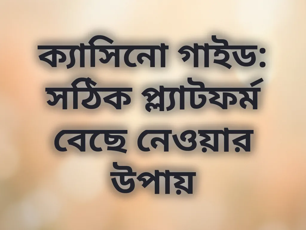ক্যাসিনো গাইড